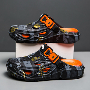 Fashion Men's Summer Outdoor Beach Sandals Dual-Purpose Soft Sole Closed Toe <strong>Slippers</strong> Non-Slip Wear-Resistant Breathable <strong>Clogs</strong> - Product Image 2