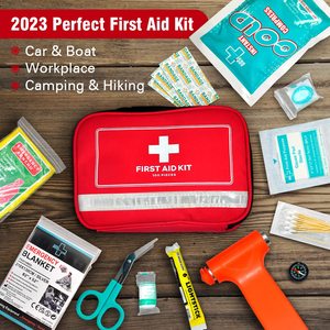 Botiquín de primeros auxilios ecológico OEM personalizado al por mayor, <span class=keywords><strong>kit</strong></span> de supervivencia de emergencia, mochila para viajar a casa al aire libre - Product Image 6