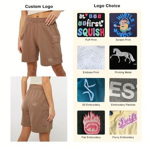 Pantalones cortos deportivos informales de verano para mujer, pantalones cortos transpirables para gimnasio, pantalones cortos de Yoga con logotipo personalizado para mujer - Product Image 3