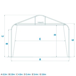 Tienda Arcum comercial personalizable de alta calidad, refugio deportivo para exteriores, puerta corredera recubierta de PVC, función de protección UV a dos aguas - Product Image 5