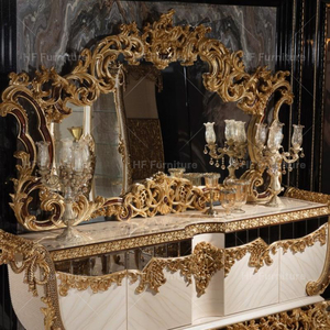 Armadietto della credenza Dubai di Design turco di lusso in legno intagliato antiche madiere Buffet armadi - Product Image 2