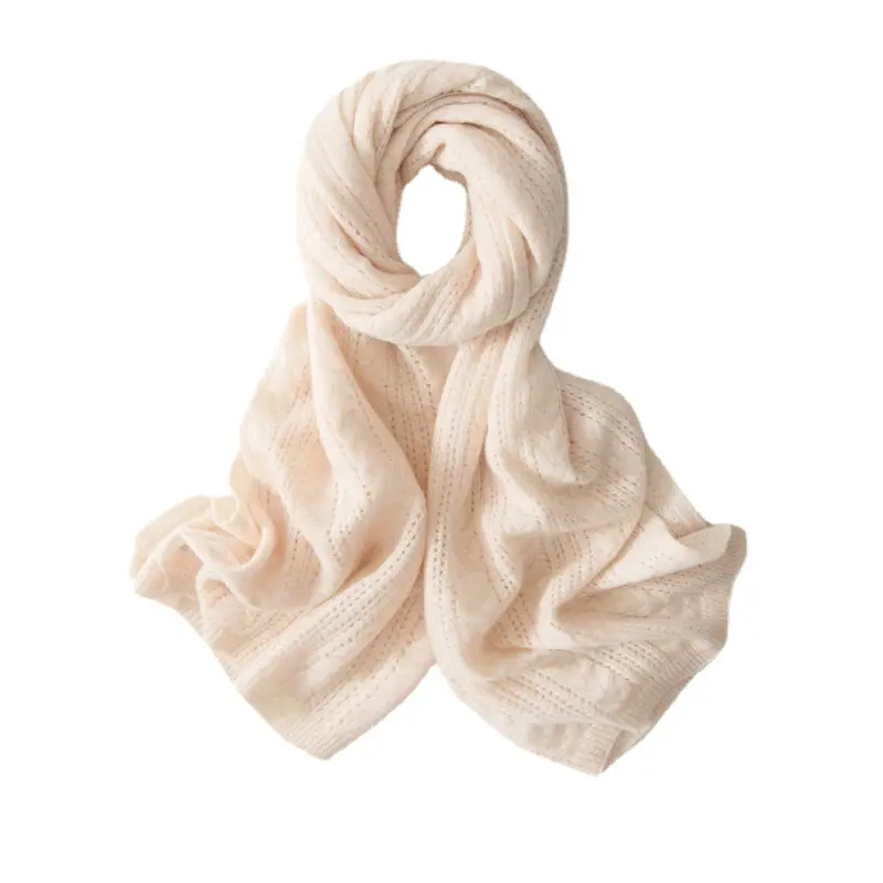 Wholesale AW soft cashmere knitted scarves Popular outdoor wear pashmina scarf