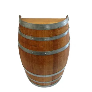 Barile di vino lacca lucida finito legno Split Dispenser rovere vecchio barile per la conservazione di whisky birra botte di vino Stand