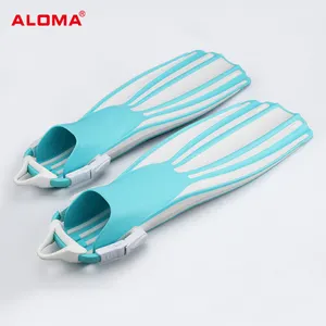 Aloma benutzer definierte Logo Farben tpr Schnorcheln Tauchen Flipper Silikon verstellbare Schwimmen lange Tauch flossen