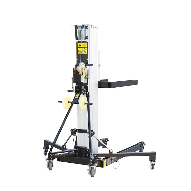 USA Standard 3.5m 5m 6.5m 8m Economical 280kg to 340kg Manual Lifting electric Material Lifts