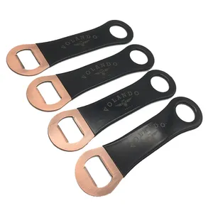 Tùy Chỉnh Silkscreen Logo Đồng Màu Thép Không Gỉ Bar Blade Bottle Opener