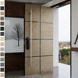 Pháp thiết kế Porte dentree phía trước chính bằng gỗ bên ngoài cửa ra vào với cửa sổ kính chèn bên ngoài cửa trước với kính - Product Image 6