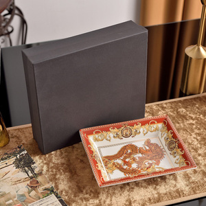 Service de table en porcelaine osseuse de luxe de style européen à motif de dragon, 32 pièces, avec soucoupe et tasse - Product Image 6