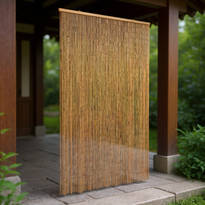 Moustiquaire de porte en bambou 39,4 x 86,6 pouces, style asiatique, installation facile - Product Image 2