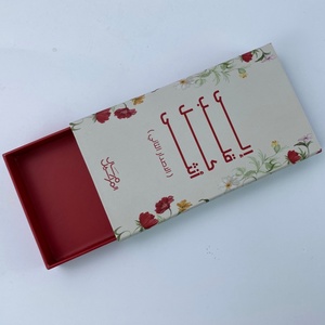 Boîte à tiroirs personnalisée avec impression de logo Boîte d'emballage en papier cosmétique haut de gamme écologique pour rouge à lèvres Boîte cadeau coulissante - Product Image 2