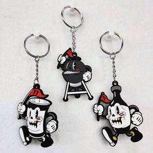 OEM Manufacturer's Custom Logo Keychain Soft 2D/3D PVC Carabiner Keyring Cute <b>Rubber</b> Anime <b>Key</b> <b>Chain</b> - Product Image 6