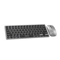 Combo de Teclado y Ratón Inalámbrico Delgado para Juegos KB-04, 2.4G, Recargable, Silencioso, Disponible en Stock