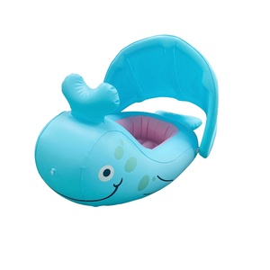 Bañera Inflable de PVC con Forma de Ballena para Bebés, Bañera con Temática Animal y Toldo para Piscina, Gran Venta - Product Image 1