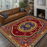 Tapis d'intérieur lavable en fausse fourrure de cachemire, résistant aux taches et facile à nettoyer, tapis antidérapant, grand tapis pleine surface pour salon