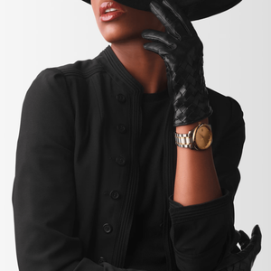 Reloj de pulsera elegante con marcadores de diamantes, indicador de fecha, reloj informal de negocios, correa de acero inoxidable - Product Image 2