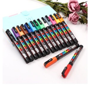 Stylo de peinture Uni <span class=keywords><strong>Posca</strong></span> PC-3M, marqueurs d'art, stylo de peinture Uni-<span class=keywords><strong>Posca</strong></span>, <span class=keywords><strong>pointe</strong></span> fine 0,9-1,3 mm - Product Image 1