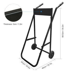 Fold Boat <strong>Small</strong> Outboard Motor Handtruck Stand Light Duty Outboard Motor Carrier Cart Trolling Engine Stand Carrier <strong>Trolley</strong> - Product Image 2