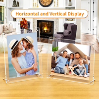 Plaque d'honneur en acrylique A3/A4/A5 personnalisée de 8.5*11 pouces Cadre photo avec support Cadre de certificat en acrylique
