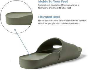Diapositivas de soporte de arco-Sandalias de recuperación ortopédicas para alivio del dolor de talón de fascitis plantar Diapositivas acolchadas ligeras - Product Image 6