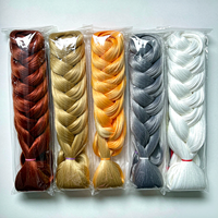 D.S Hair 165g Extensions de tresses synthétiques Jumbo pour salons de beauté