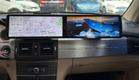 Écran double 24,6 pouces pour Mercedes-Benz GLK X204 2009-2015 Lecteur multimédia GPS Navigation Radio de voiture double écran Carplay