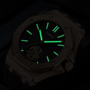 Drop Shipping KINYUED J-123 Men's Automatic Mechanical Watch Silicone Band Water Resistant 3BAR Luminous display - Product Image 4