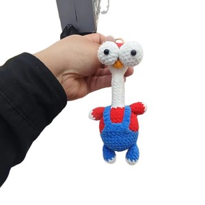 Porte-clés en tricot fait main, motif animal mignon de dessin animé, pour décoration de sac, cadeau - Product Image 5