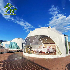 Tenda a Cupola Geodetica per Resort Turistico Eco-Friendly, con Lucernario per Osservare le Stelle, Struttura in Acciaio Zincato per Quattro Stagioni - Product Image 5