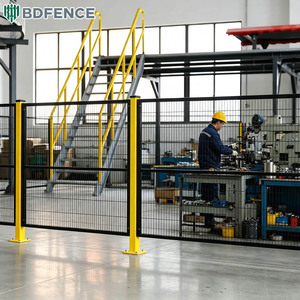 Valla de seguridad modular de malla soldada para robots de formación <span class=keywords><strong>profesional</strong></span>, especificación estándar para estaciones de robots de entrenamiento de habilidades - Product Image 6