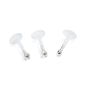 Clair bioflex labret bioplast goujon <span class=keywords><strong>bas</strong></span> bijoux - Product Image 3