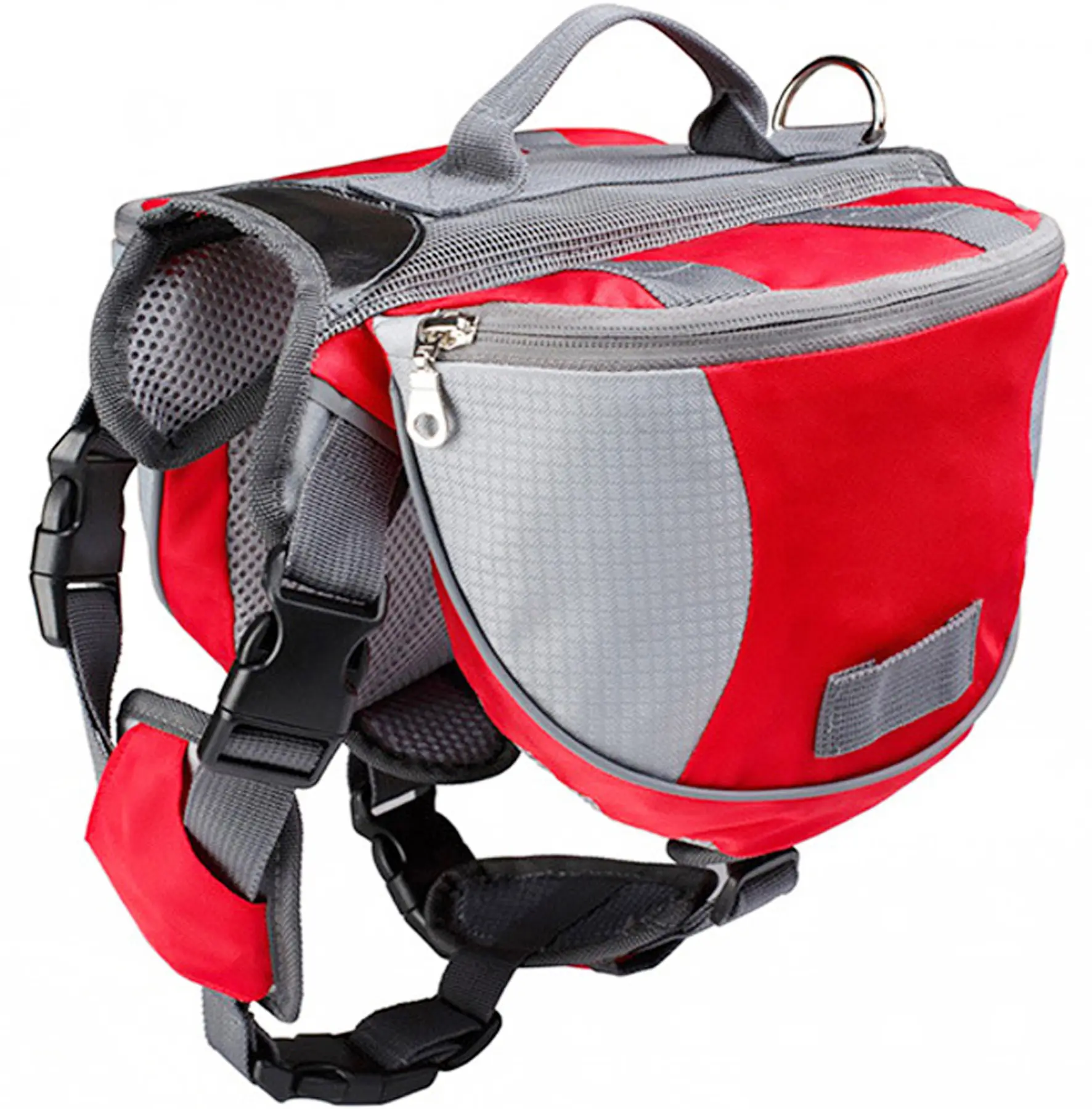 Durable pet tactical vest dog back pack outdoor Reflective pet training chest Dog harness carrier bag