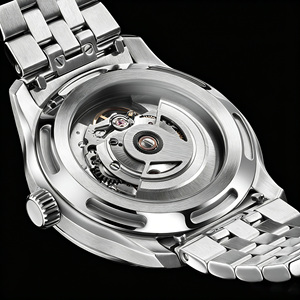 Montre automatique Miyota 9015, cadran vert sauge, date à 6 heures, bracelet en acier inoxydable, logo personnalisé, fabricants de montres OEM ODM - Product Image 4