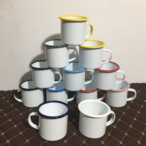 Taza Esmaltada de 10 cm de Diámetro, Reutilizable, para Camping, Estilo Vintage - Product Image 5