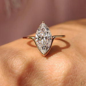 Impresionante Anillo de Compromiso con Diamante Cultivado en Laboratorio con Corte de Precisión para Realzar el Fuego y la Brillantez Natural de la India - Product Image 1