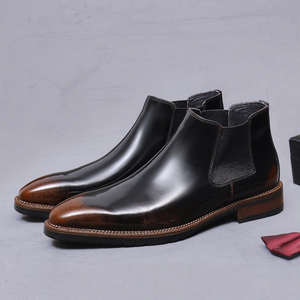 Bottes en cuir véritable les plus vendues, vente directe du fabricant. Bottines chukka pour homme en cuir véritable - Product Image 4