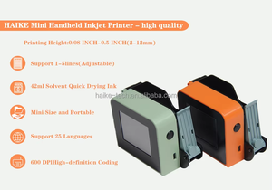 Mini impresora de inyección de tinta inteligente con fecha de caducidad inteligente, impresora portátil Digital de mano para impresión de código de lote con logotipo de caja - Product Image 4