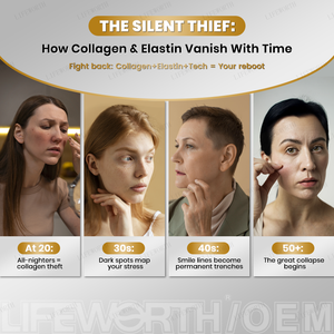 Lifeworth Erwachsenen-Kollagen für Frauen Männer Typ I II III V X Multi-Kollagen-Komplex Kapseln Hautaufhellung Haar & Gelenke - Product Image 4