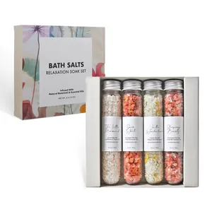 Set de Regalo de Sales de Baño (Paquete de 4) - Set de Spa de Aromaterapia Relajante con Sal de EPSOM para Mujeres, Regalos Naturales para el Día de la Madre y Cumpleaños - Product Image 2