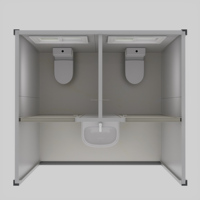 Toilette portable de luxe moderne en conteneur, détachable, avec douchette bidet et lavabo, pour salle de bain, cuisine, usage extérieur, adultes, personnes âgées, respirante