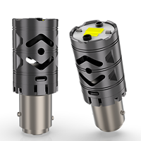 Ampoule LED T20 CSPChip 25W Canbus 1157 1156 7440 7443 T25 Lampe à commutation pour feux de freinage de voiture BA15S BAY15D P21W Ampoule de recul automatique