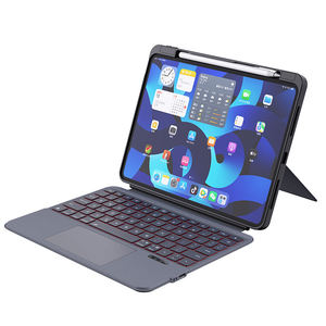 2022 Japanese Arabic Korean Thai Premium Keyboard Touchpad Wireless Bt Keyboard Smart Magic Keyboard case with Trackpad - Product Image 2