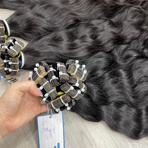 Extensiones de Cabello Vietnamitas 100% Naturales, Listas para Enviar, Gran Cantidad, Extensiones de Cabello con Cinta Adhesiva, Sin Enredos, Sin Caída - Product Image 2