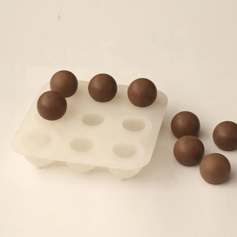 B0271 özelleştirilmiş 3D top şekli pasta/kek dekorasyon/çikolata/sabun silikon kalıpları