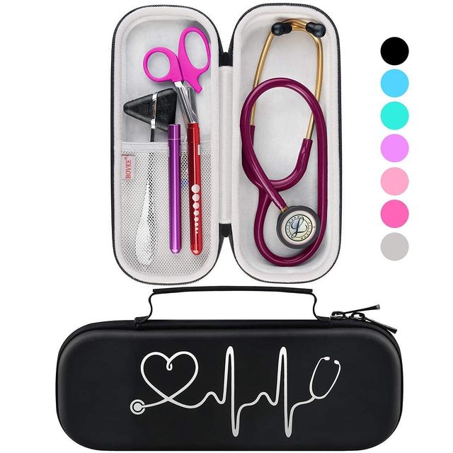 Custom Zippered Decorative Medical Carry Storage Stethoscope Case Bag for Littmann