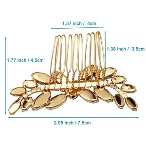 Premium verde smeraldo di cristallo di nozze pettine in lega di plastica per capelli da sposa pezzo Pin accessori per donne ragazze per feste - Product Image 4