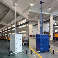Torre de Cámara de Vigilancia CCTV para Obras de Construcción en Exteriores, Cámara de Red Telescópica, Monitoreo de Seguridad