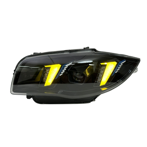 Faros Delanteros LED VG Auto Snake Eyes para <span class=keywords><strong>BMW</strong></span> Serie 1 2004-2011 E82 <span class=keywords><strong>E87</strong></span> 118i 1120i <span class=keywords><strong>125i</strong></span> 128i 130i, Conjunto de Faros con Luces de Circulación Diurna Amarillas y Blancas - Product Image 3