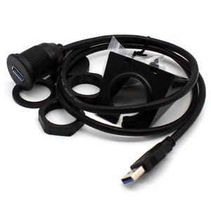 Usb3.0 Panel Mount <b>Cable</b> 1M <b>Waterproof</b> Durable For Car Boat Motorcycle Dashboard - Product Image 3