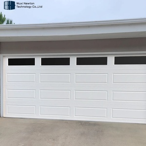 <span class=keywords><strong>Porte</strong></span> <span class=keywords><strong>de</strong></span> <span class=keywords><strong>garage</strong></span> en aluminium et acier personnalisée, couleur blanche, durable, avec isolation supérieure, <span class=keywords><strong>serrure</strong></span> intelligente et petites fenêtres - Product Image 1