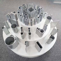 Profil en alliage d'aluminium anodisé certifié CE ROHS Série 6000, tempérage T3-T8, extrusion personnalisée, construction industrielle, découpe, pliage